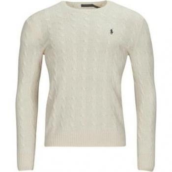 Polo Ralph Lauren Beige Cashmere Blend Long Sleeve Pullover for Men, Size XL
