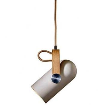 Lámpara Colgante Carronade S - Diseño Nórdico Clásico en Arena y Aluminio Mate