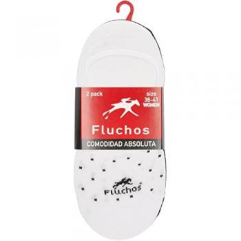 Calcetines Fluchos CA0006 Pack 2 | Talla Única | Color Blanco-Negro | Cómodos y Transpirables