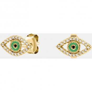 Agatha Paris - Pendientes Los Favoritos de Paula de plata, circonita y esmalte