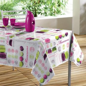 Décorline  - 1710346, Mantel Pvc Rectangular , 140 X 240 Cm , Douceurs , Photoprint , Violeta
