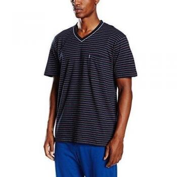 Ceceba Shirt, 1/2, V-Ausschn.-Top de pijama Hombre    Blau