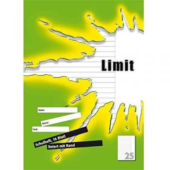 Cuaderno Limit A4 Rayado 25, 80 g/m², 16 hojas