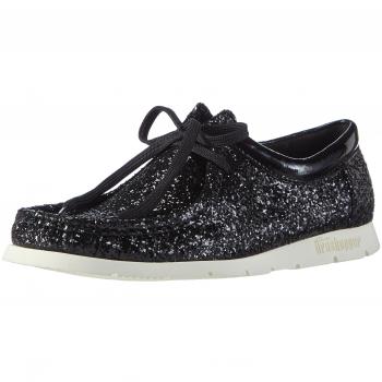 Sioux Grashopper-D-141 - Mocasines Mujer, Negro