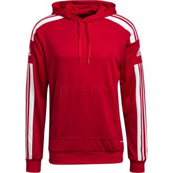 Adidas Men's Squadra 21 Hooded Sweatshirt in Team Power Red/White