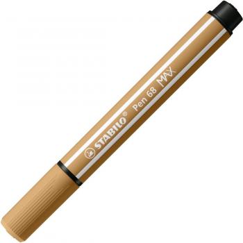 Rotulador punta biselada STABILO Fiber Pen 68 MAX Ocre oscuro