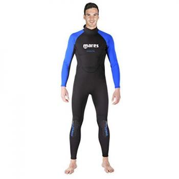Mares Aquazone Traje de Neopreno para Freediving Manta 2.2 mm, manga larga, color negro y azul, talla XS