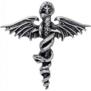 Pin Insignia 3D Plata Motley Crue Dr Feelgood One Size