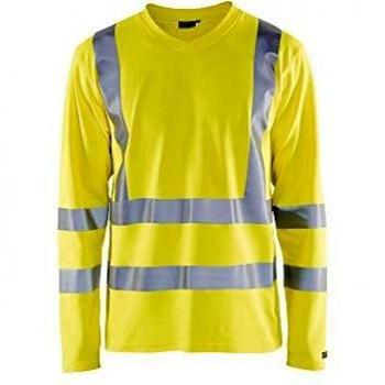 Blakläder High-Visibility Long Sleeve UV Protection Shirt, Yellow, Unisex Size M