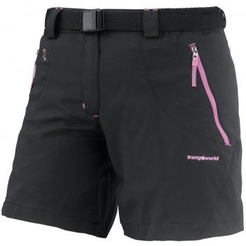 Trangoworld Greska Pantalones Cortos, Mujer, Negro, 2XL