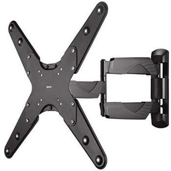 Soporte de TV LCD/LED XL con 2 brazos y compatibilidad VESA 400x400, color negro