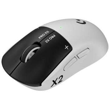 Ratón Gaming Inalámbrico Logitech G Pro X2 Superstrike, 44000 DPI, Haptico, Lightspeed, Negro y Blanco