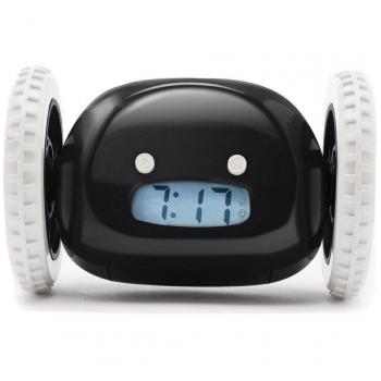 Itian Reloj Despertador con Ruedas, Lazy Reloj de Alarma se Ejecutará, Correr Despertador Reloj Digital