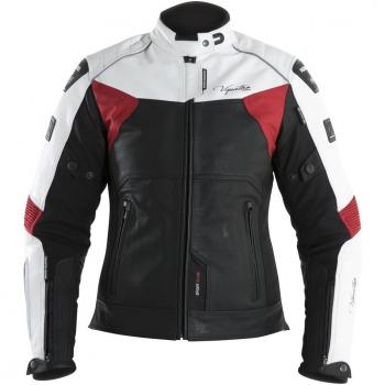 V Quattro Design Chaqueta Moto Mujer sp-81l, Negro/Blanco
