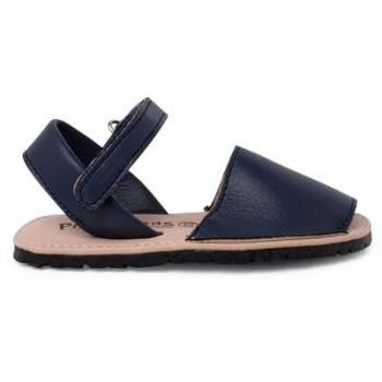 Menorquinas blanditas para niños con suela flexible, Pisamonas, Talla 25, Color Azul Marino