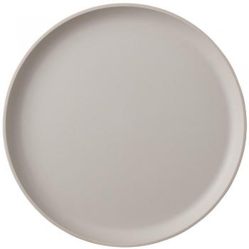 Plato Llano Mepal Silueta 26 cm, Blanco Nórdico, Apto para Lavavajillas y Microondas