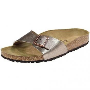Mule Birkenstock Madrid Taupe Metálico para Mujer