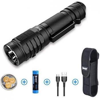 WUBEN TO46R High CRI LED Linterna USB Recargable CRI 90 NICHIA 219C LED IP68 Impermeable 7 Modos 1000 Lumen Doble Interruptor Lateral Linterna pequeña para acampar al aire libre