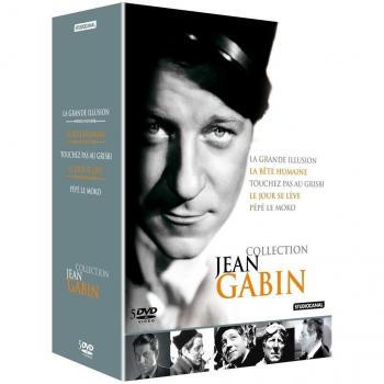 Collection Jean Gabin : La grande illusion + La bête humaine + Touchez pas au grisbi + Le jour se lève + Pépé le Moko [DVD]