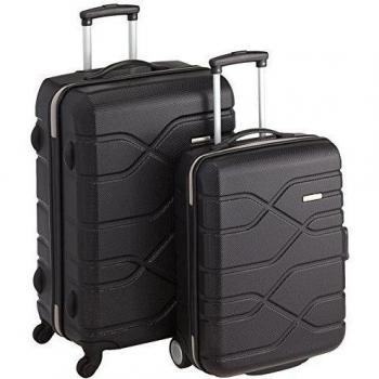 American Tourister 59623/1041 - Juego de maletas, 70.5 cm/ 68 L, 55 cm/ 34.5 L, color negro