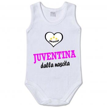 Niña de - Body para bebés en algodón vest-top maillot JUVENTINA de nacimiento giu003 blanco blanco Talla:6 mesi