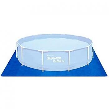 SUMMERWAVES Suelo de Fieltro para Piscinas elevadas x 3,91 m, Color Azul