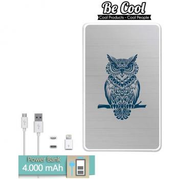 Becool® - Batería Externa Power Bank 4000 mah + Gratis 1 cable USB-MicroUsb