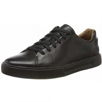 Zapatillas Clarks Un Costa Lace de Piel para Hombre, Negras, con Cordones y Suela de EVA