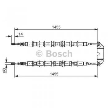 Cable de Freno de Mano BOSCH 1 987 477 391 para Opel Vectra B CC y Berline