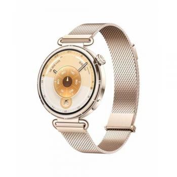 Huawei WATCH GT6 Gold Milanese Smartwatch 41mm, AMOLED Touchscreen, 466x466 pixels, Up to 14 Days Battery Life, iOS & Android Compatible