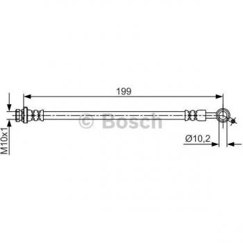 Manguera de freno Bosch BH1582 - 1987481698