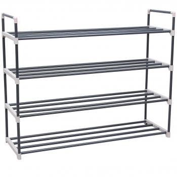 Songmics LSA14G - Zapatero con 4 estantes para hasta 20 zapatos, 92 x 74 x 30 cm
