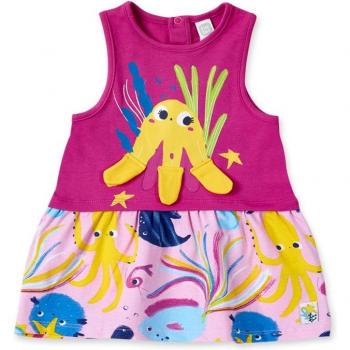 Tuc Tuc Vestido de bebé niña combinado sin mangas con estampado Ocean Wonders