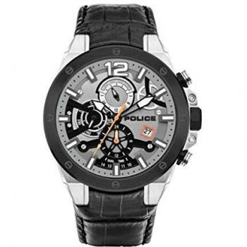 Police Saiho Men's Watch 47mm Black Stainless Steel 5ATM