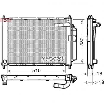Condensador de aire acondicionado DENSO DRM46101 para NISSAN Micra y Note