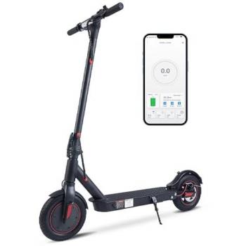 Patinete Eléctrico ZWHEEL ZLYNX CONFORT 350W, Autonomía 25km, Velocidad Máx 25km/h, Neumáticos 10, Conexión App Móvil, Color Negro