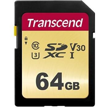 TRANSCEND 64GB UHS-I U3 SD card MLC