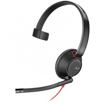Auriculares Blackwire 5210 de Poly con Micrófono y Diadema Ajustable para Oficina/Centro de Llamadas