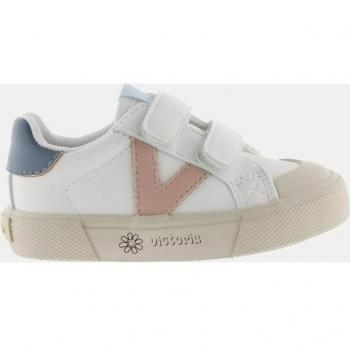 Victoria Tribu Kids Faux Leather Low Top Sneakers with Velcro Closure