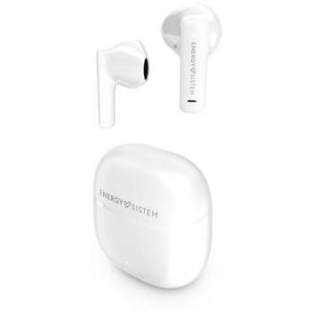 Energy Sistem StreetMusic True Wireless Bluetooth Earbuds - White, 20 Hours Battery, Compact Design, 13mm Driver, Microphone, Voice Assistant