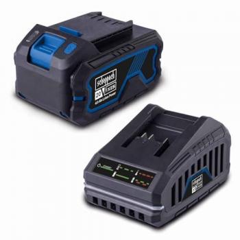 Kit de inicio Scheppach 20V con batería de 4.0Ah y cargador rápido SBSK4.0
