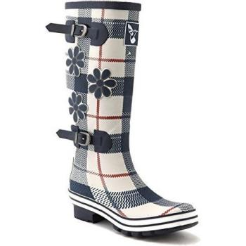Botas de lluvia para mujer Evercreatures St George, color gris, talla 37