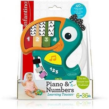 Infantino Juego Educativo Toucan para Aprender Piano y Números