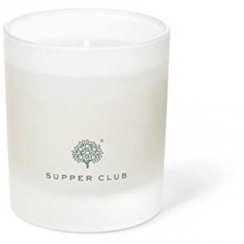 Crabtree evelyn supper club fragranced vela 200g vidrio blanco 9x 9x 12cm