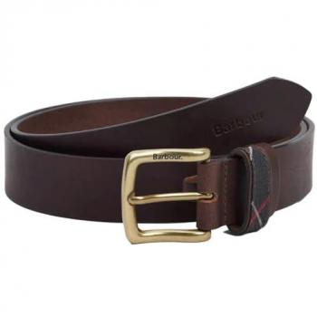Barbour Esk Brown Leather Belt for Men - Size Large - Customizable