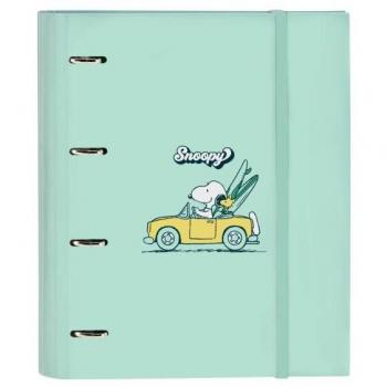 SAFTA CARPETA 4 ANILLAS 35MM RECAMBIO A4 100 H. SNOOPY GROOVY