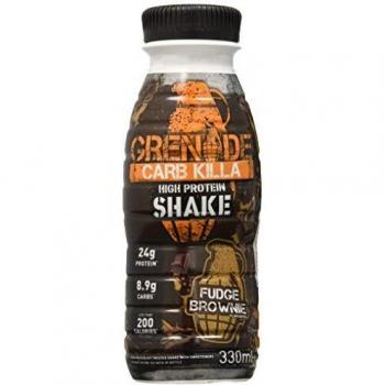 Grenade Carb Killa High Protein Shake Fudge Brownie, 8 x 330 ml