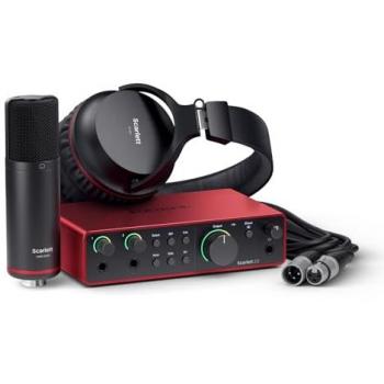 Focusrite Scarlett 2i2 Studio 4th Gen USB Audio Interface with CM25 MKIII Microphone and SH-450 Headphones