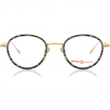 Etnia Barcelona Roxbury BLGD Men's Eyeglasses Blue Size 47 - Frame Only, Free Lenses, HSA/FSA Insurance, Blue Light Block Available
