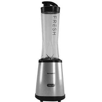 Sharp SA-FP2002I Batidora Para Smoothies Botella Extraíble, 350 W, Acero Inoxidable, Plata